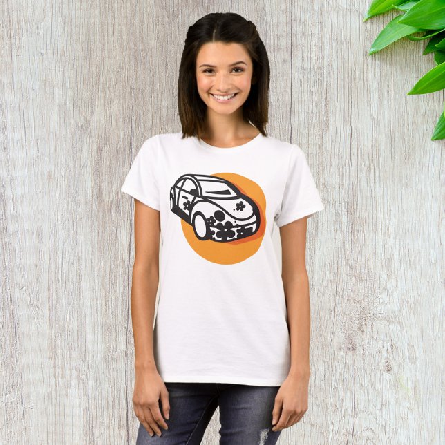 Flower Power Car Cute Hippie Stil T Shirt (Skapare uppladdad)