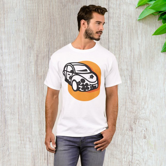 Flower Power Car Cute Hippie Stil T Shirt (Skapare uppladdad)