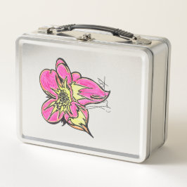 Flower Power Classic Metal Lunch Box 