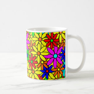 Flower Power Collage Coffee Mugg