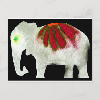 Flower Power Elephant Vykort
