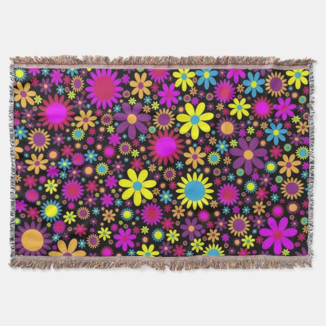 Flower Power Filt (Framsidan)