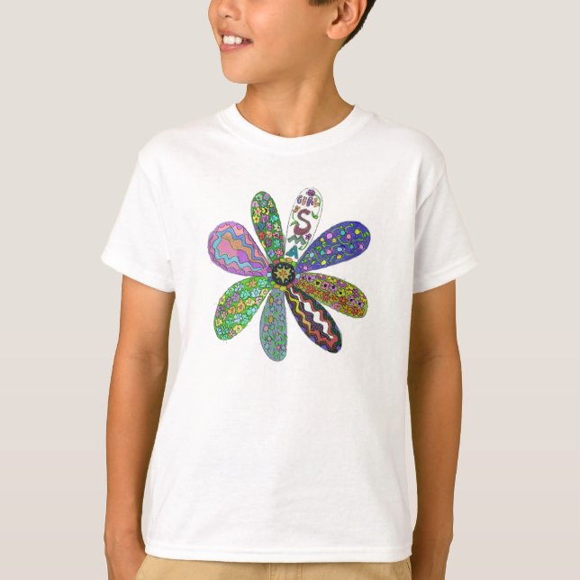 Flower power för bot SMA T Shirt (Framsida)