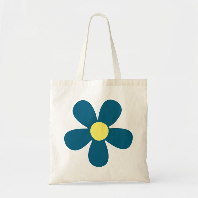 Flower Power-handväskan Tygkasse (Framsidan)