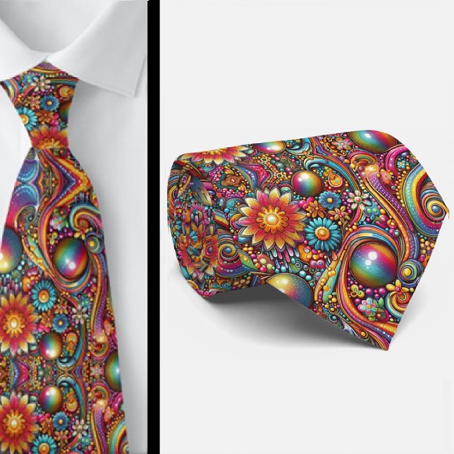 Flower Power Hippy Neck Tie Slips (Skapare uppladdad)