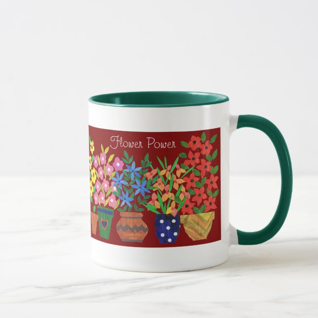 "Flower Power"-kaffe Mugg (Höger)