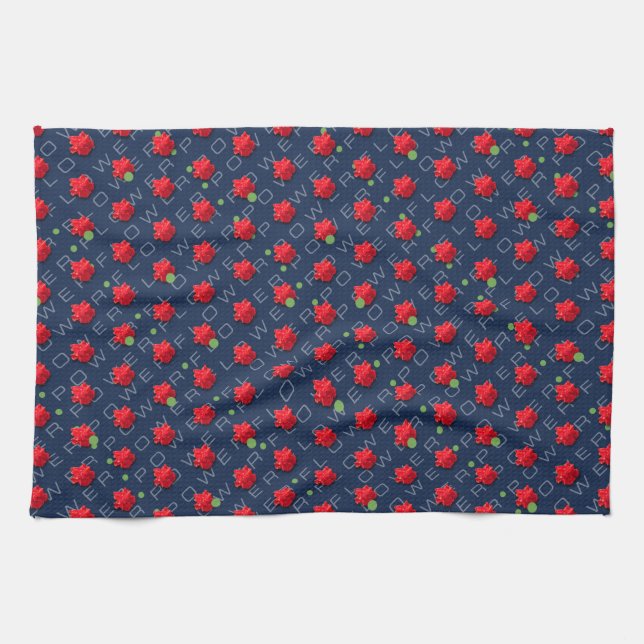 Flower Power Kitchen Towel Kökshandduk (Horisontell)