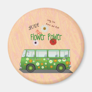 Flower Power-kylskåp Magnet