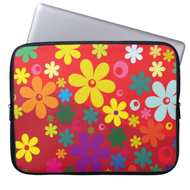 Flower Power Laptop sleeve (Framsidan)