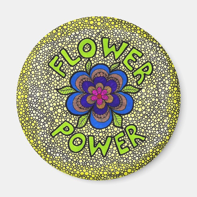 Flower Power Magnet (Framsidan)