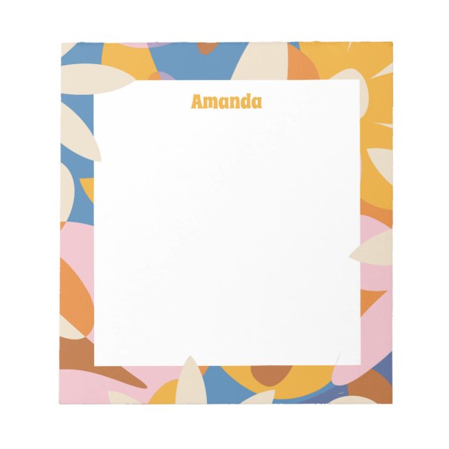 Flower Power Notepad Anteckningsblock (Framsida)
