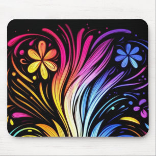 Flower Power på en skrivbordsmaskin i 1970-talssti Musmatta