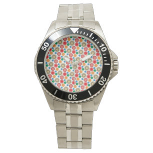 Flower Power på rader 002 Armbandsur