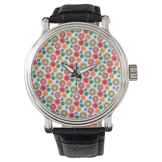Flower Power på Rader 002 Armbandsur (Framsida)