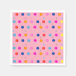 Flower Power Party Pappersservett