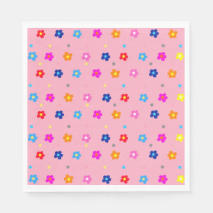 Flower Power Party Pappersservett