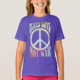 Flower Power Peace - Gör inte Kärlek Krig 1 T Shirt