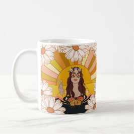 Flower Power Peace Kaffemugg