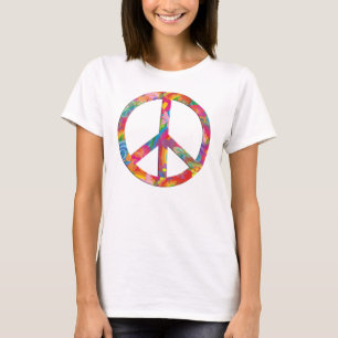 Flower Power Peace T Shirt