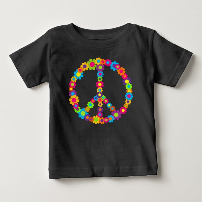 Flower Power Peace Tee (Framsida)