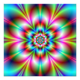 Flower Power Photo Print Fototryck