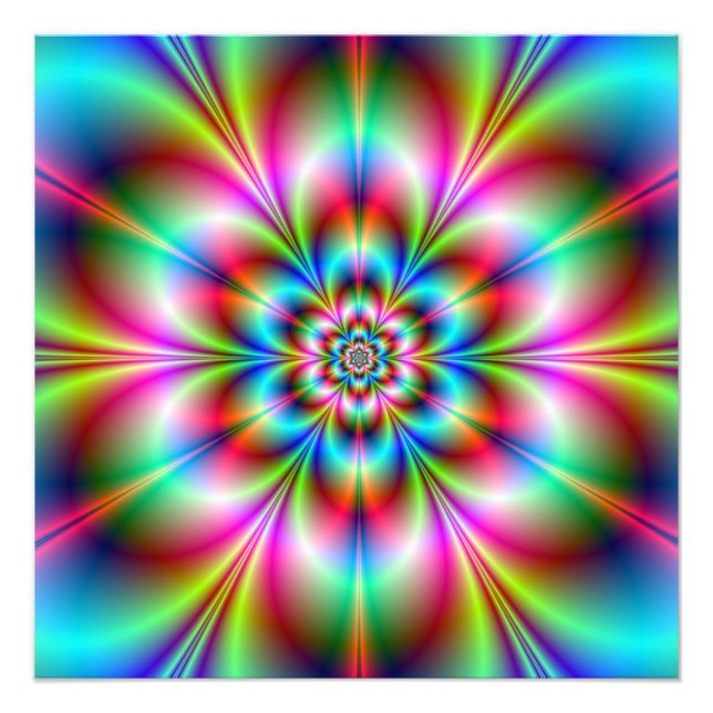 Flower Power Photo Print Fototryck (Framsidan)