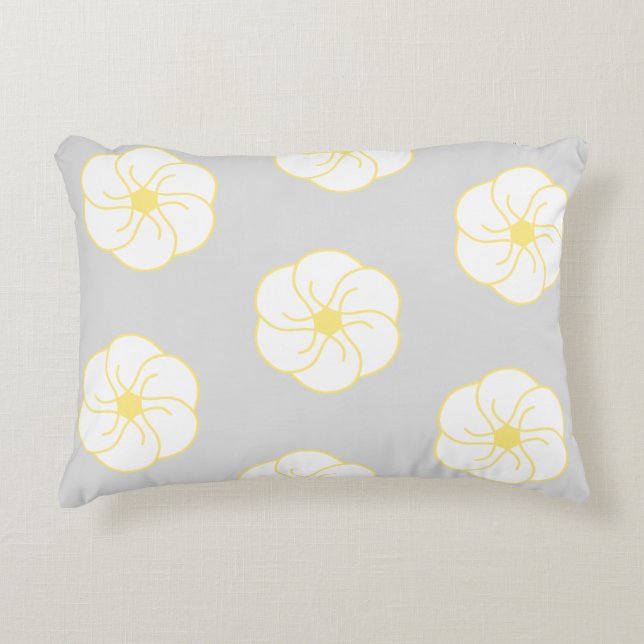 Flower power prydnadskudde (Framsidan)