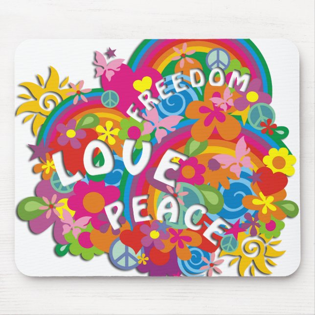 Flower Power Rainbow Musmatta (Framsidan)