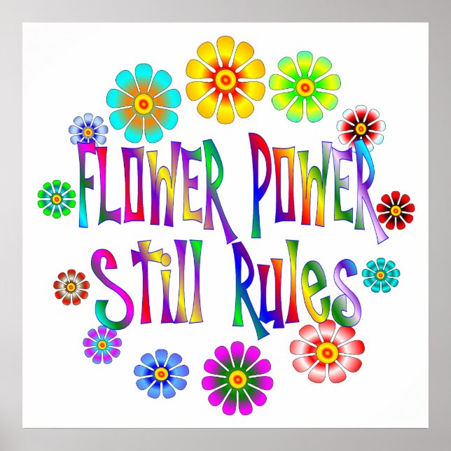 Flower Power Regler Poster (Framsidan)