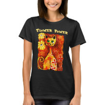 Flower Power Retro Whimsical Cat Personalized