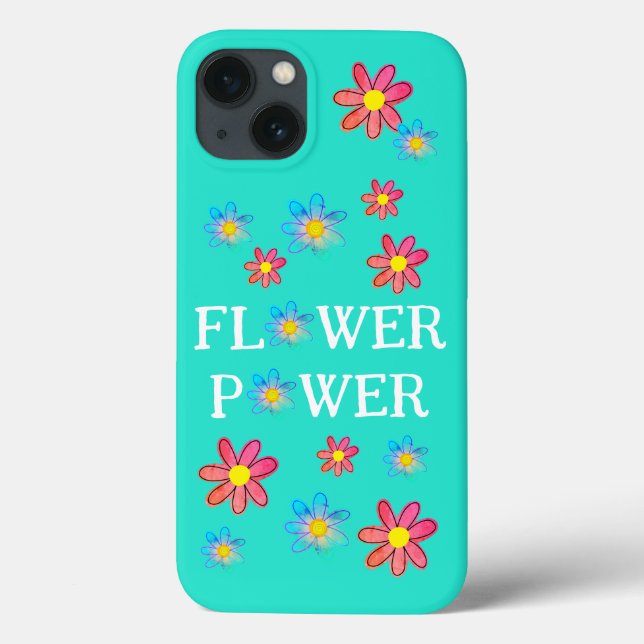 Flower Power Roligt Fodral-Mate iphone case (Baksida)