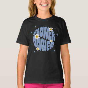 Flower Power Slogan T Shirt