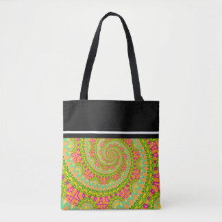 Flower Power Spiral SOLIG Tygkasse