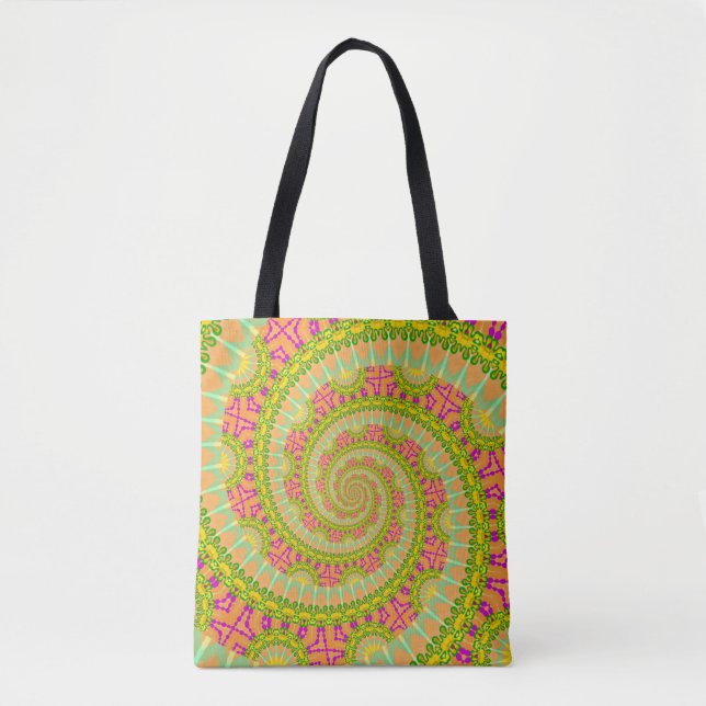 Flower Power Spiral SUNNY Tygkasse (Framsida)