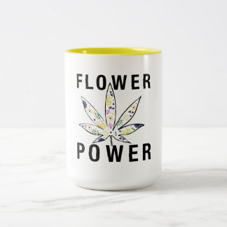 Flower power Två-Tonad mugg
