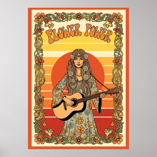Flower Power V11 Poster (Framsidan)