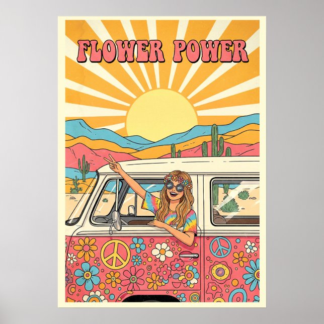 Flower Power V14 Poster (Framsidan)