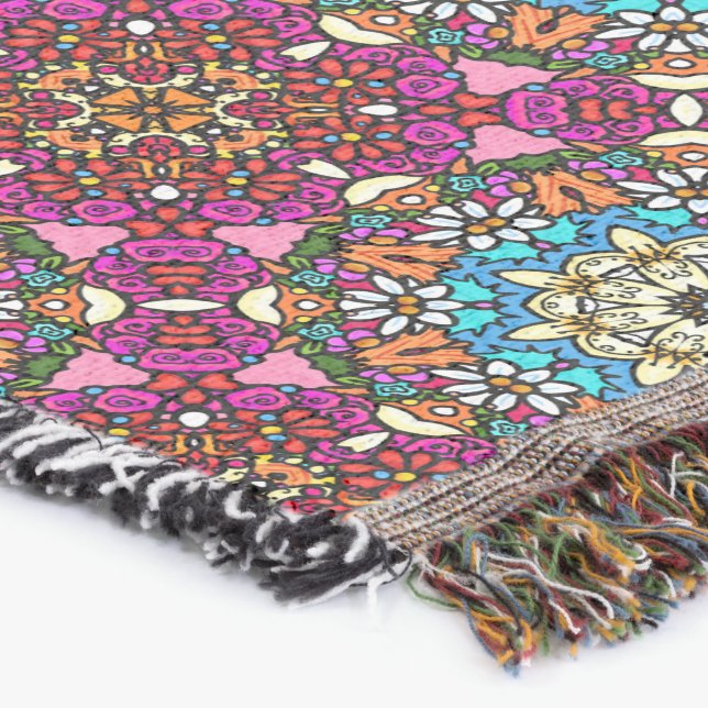 Flower Power V Garden Groovy Filt (Hörn)