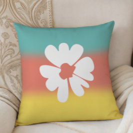 Flower Power Vibrant Dorm Room Decor, Kudde