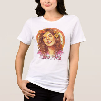 Flower Power – Vintage 70-tals Hippie T-Shirt