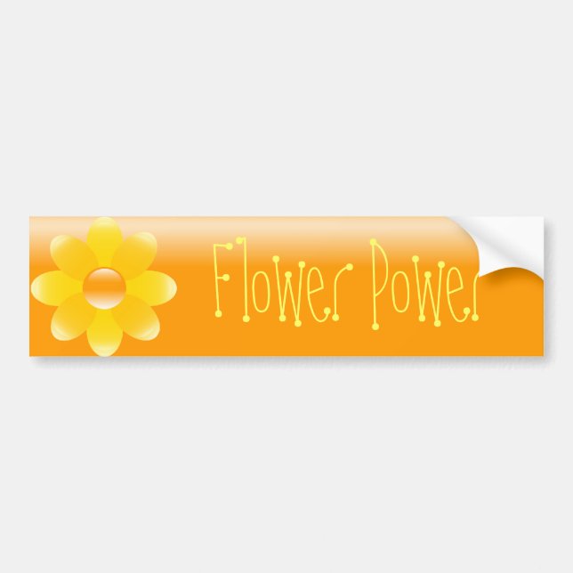 Flower powerbildekal bildekal (Framsidan)