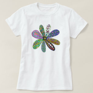 Flower powerdubbla för bot SMA besvärar T Shirt
