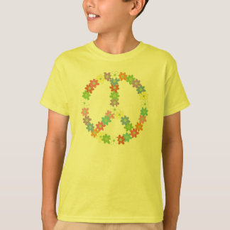 Flower powerfredstecken t-shirt