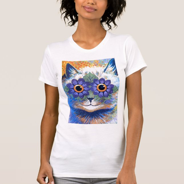 Flower powerkattT-tröja Tee Shirt (Framsida)
