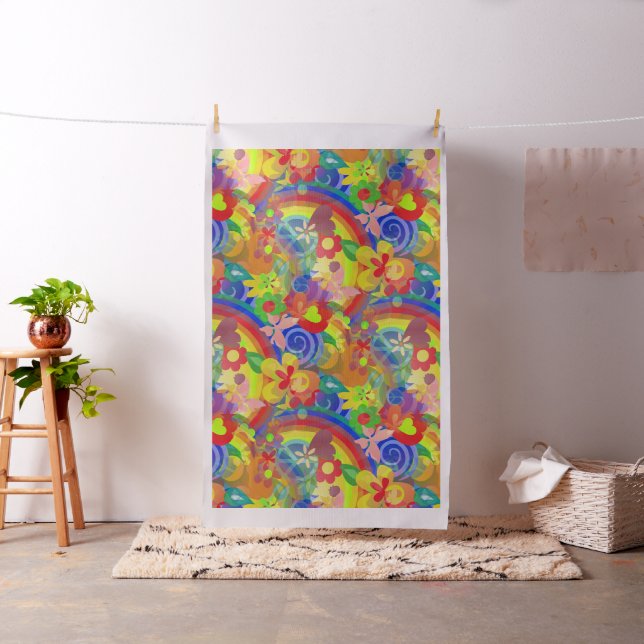 Flower powermönster + dina idéer tyg (In Situ)