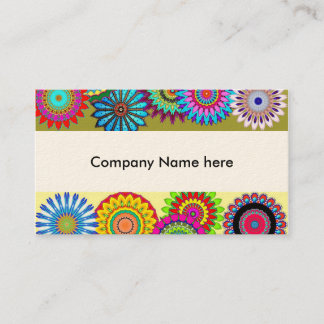 Flower powervisitkortar visitkort