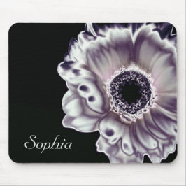 Flower Print Anpassade Namn Mousepad Musmatta