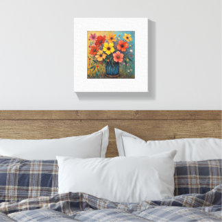 Flower Print Canvastryck