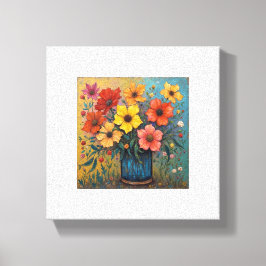 Flower Print Canvastryck