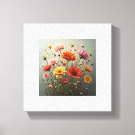 Flower Print Canvastryck